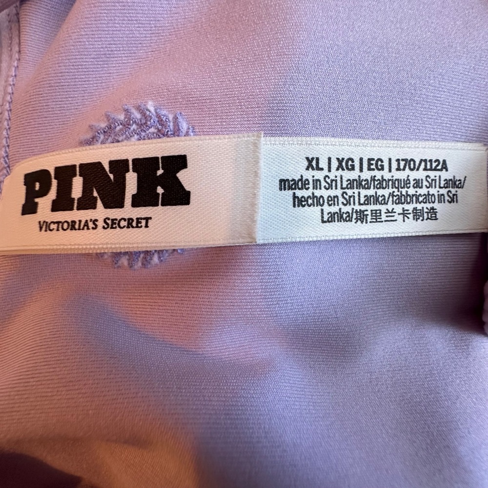 PINK Victoria's Secret Ultimate Runsie‎ Pastel Lilac Lavender XL Corset-Inspired - Picture 11 of 15